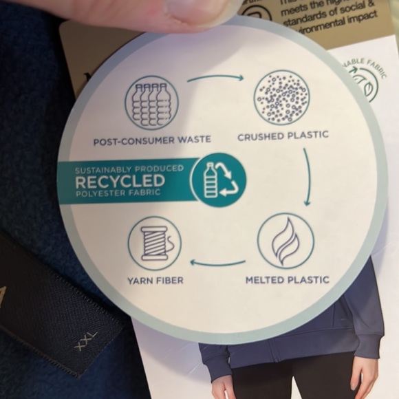 Mondetta Performance Full Zip Hoodie, slate blue color, size XXL - Picture 9 of 11